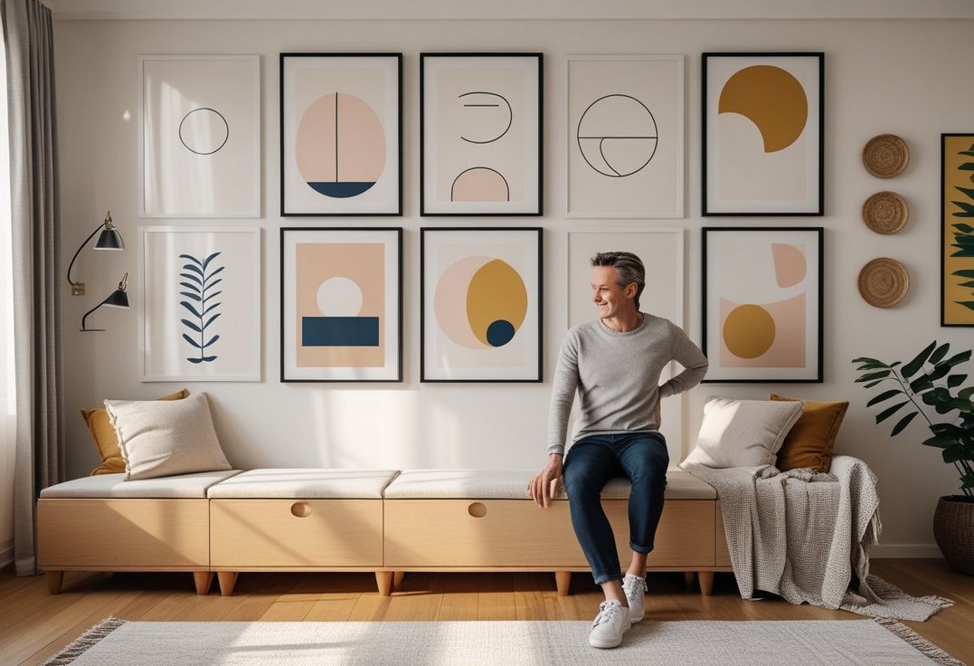 Sådan skaber du en stilfuld og funktionel stue med plakater og praktisk opbevaringsbænk Sådan skaber du en stilfuld og funktionel stue med plakater og praktisk opbevaringsbænk